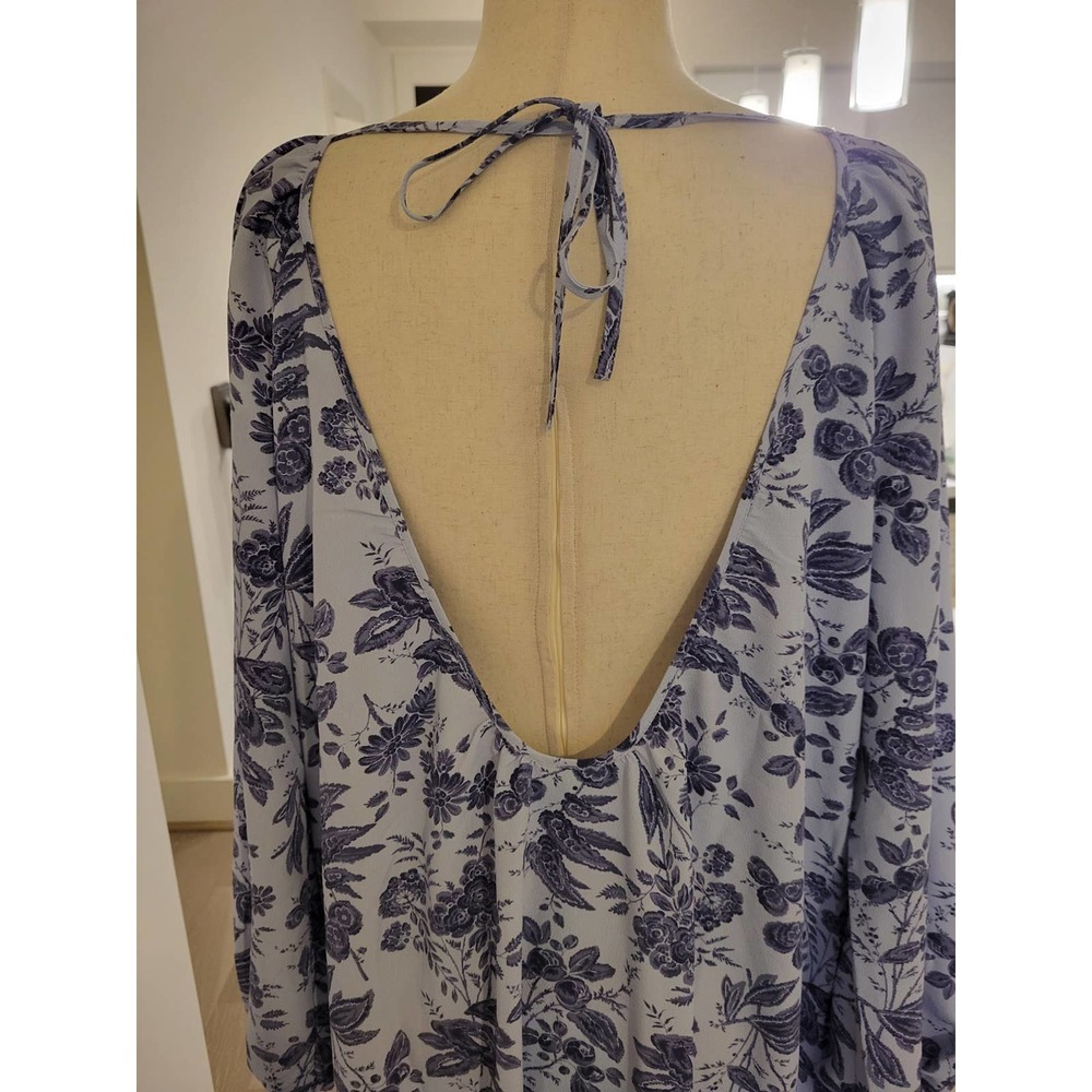 Hill House Simone Dress | Lilac Tonal Floral | Size Med - Picture 9 of 12